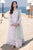 QALAMKAR - 3PC LAWN CHIKANKAARI EMBROIDERED SHIRT WITH ORGANZA EMBROIDERED DUPATTA AND TROUSER - HZG2264