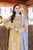QALAMKAR - 3PC CHIKANKARI LAWN SEQUIN EMBROIDERED SHIRT WITH ORGANZA EMBROIDERED DUPATTA AND TROUSER - HZG1562