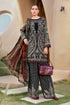 MARIA B - 3PC LAWN EMBROIDERED PRINTED SHIRT WITH CHIFFON PRINTED DUPATTA AND TROUSER - HZG2203