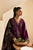 ETHNC - 3PC DHANAK EMBROIDERED SHIRT WITH TWILL PRINTED SHAWL AND TROUSER - HZG1893