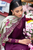 SAPPHIRE - 3PC DHANAK EMBROIDERED SHIRT WITH PASHMINA PRINTED SHAWL AND TROUSER - HZG1467