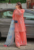 MAIRA ZUNNORAIN - 3PC LAWN EMBROIDERED SHIRT WITH MANAAR PRINTED DUPPATA AND TROUSER - HZG1173