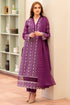 MIRAKHI - 3PC LAWN CHIKANKAARI EMBROIDERED SHIRT WITH LAWN TUBE SLUB DUPATTA AND TROUSER - HZG2232