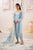 IZNIK - 3PC LAWN BORER EMBROIDERED SHIRT WITH CHIFFON PRINTED DUPATTA AND TROUSER - HZG2222