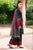 JAZMIN - 3PC DHANAK EMBROIDERED SHIRT WITH TWILL PRINTED SHAWL AND TROUSER - HZG1829