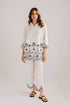 ETHNIC - 2PC DHANAK EMBROIDERED SHIRT WITH DHANAK TROUSER - HZG1839