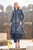 MARIA B - 3PC DHANAK EMBROIDERED SHIRT WITH TWILL PRINTED SHAWL AND TROUSER - HZG2059