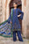 MARIA B - 3PC DHANAK EMBROIDERED SHIRT WITH TWILL PRINTED SHAWL AND TROUSER - HZG2063