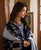 REPUBLIC WOMENSWEAR - 3PC DHANAK EMBROIDERED SHIRT WITH DHANAK EMBROIDERED SHAWL AND TROUSER - HZG2054