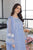 AZURE - 3PC LAWN EMBROIDERED SHIRT WITH ORGANZA EMBROIDERED DUPATTA AND TROUSER - HZG1556