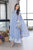 AZURE - 3PC LAWN EMBROIDERED SHIRT WITH ORGANZA EMBROIDERED DUPATTA AND TROUSER - HZG1556