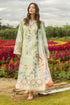 MUSHQ - 3PC LAWN CHIKANKAARI EMBROIDERED SHIRT WITH VOIL PRINTED DUPATTA AND TROUSER - HZG2278