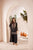 FLORENT - 3PC DHANAK EMBROIDERED SHIRT WITH DHANAK EMBROIDERED SHAWL AND TROUSER - HZG1956