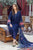 MARIA B - 3PC DHANAK EMBROIDERED SHIRT WITH TWILL PRINTED SHAWL AND TROUSER - HZG1776