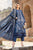 MARIA B - 3PC DHANAK EMBROIDERED SHIRT WITH TWILL PRINTED SHAWL AND TROUSER - HZG2059