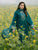 IZEL - 3PC LAWN EMBROIDERED SHIRT WITH MANAAR PRINTED DUPATTA AND TROUSER - HZG2168