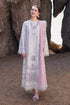 QALAMKAR - 3PC LAWN CHIKANKAARI EMBROIDERED SHIRT WITH ORGANZA PRINTED EMBROIDERED DUPATTA AND TROUSER - HZG2263