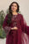 QALAMQAR - 3PC LAWN EMBROIDERED SHIRT WITH ORGANZA EMBROIDERED DUPATTA  AND TROUSER - HZG2209
