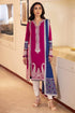 ZAHA - 3PC LAWN EMBROIDERED SHIRT WITH DIAMOND PRINTED DUPATTA AND TROUSER - HZG1606
