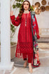 MARIA B - 3PC CHIKANKARI LAWN EMBROIDERED SHIRT WITH SOFT PRINTED DUPATTA AND TROUSER - HZG1561