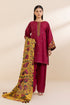 SAPPHIRE - 3PC LAWN EMBROIDERED SHIRT WITH MANAAR PRINTED DUPATTA AND TROUSER - HZG2014