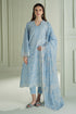 CROSS STITCH - 3PC LAWN EMBROIDERED SHIRT WITH CHIFFON PRINTED DUPATTA AND TROUSER - HZG2096